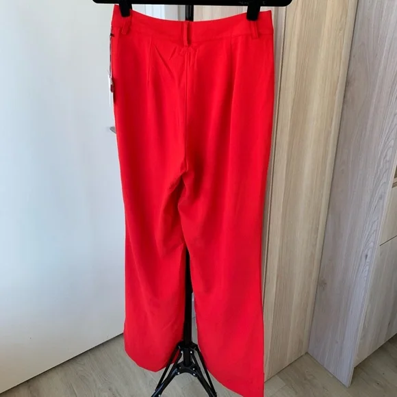 NWT Red Wide-Leg Pants - Picture 3 of 4